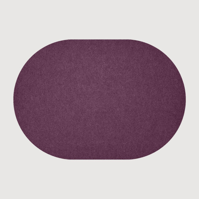 Tischset oval aus recyceltem PET-Filz 34 x 42 cm (fiberixx)